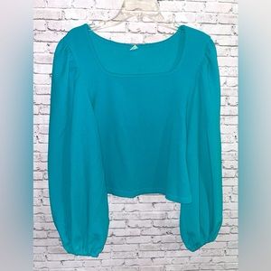 Ladies Blouse Size L Teal
